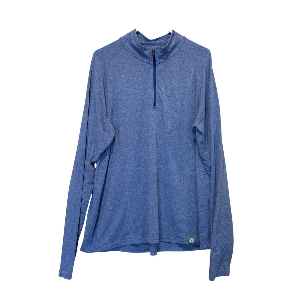 REI Co-op Quarter Zip Pullover Mens XXL Blue Performance Activewear Lightweight